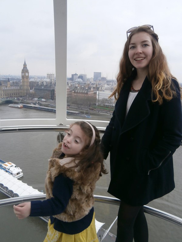 My daughters enjoying the London Eye thanks to Good Access.