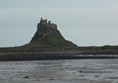 The castle on Holiy Island.  Sadly not wheelchair accessible