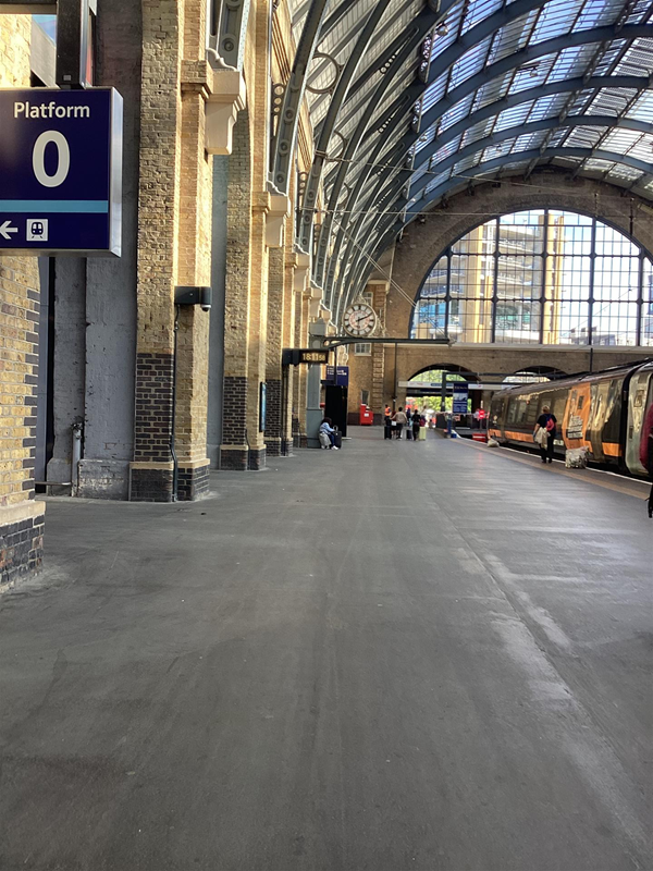 Platform on the train station.