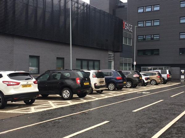 Plenty of accessible spaces.