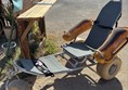 Beach wheelchair from the front