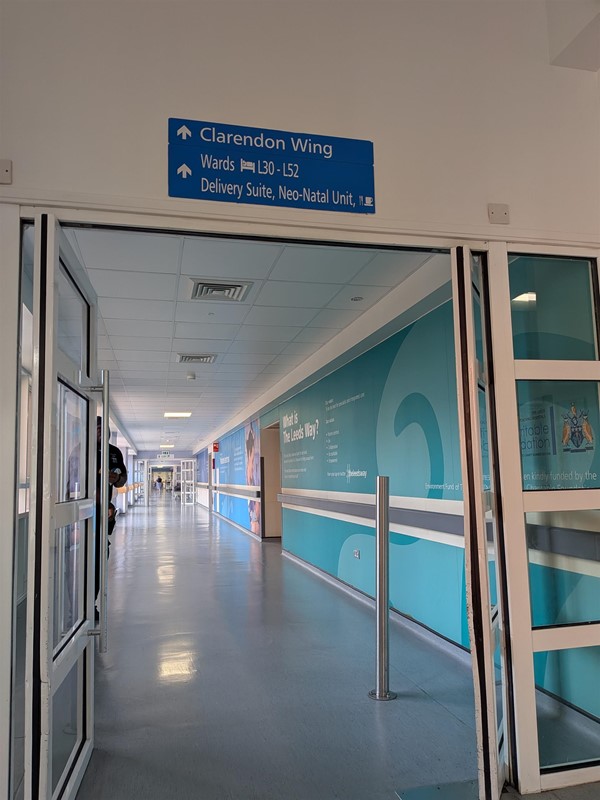 image of hallway connecting Jubilee and Clarendon wing