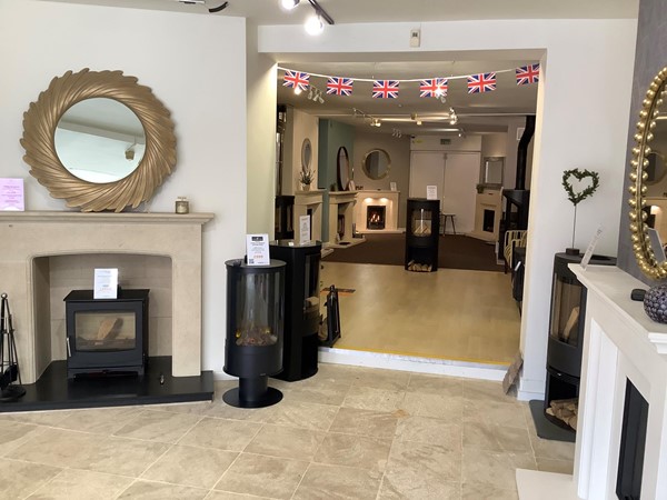 Picture of a fireplace shop interior