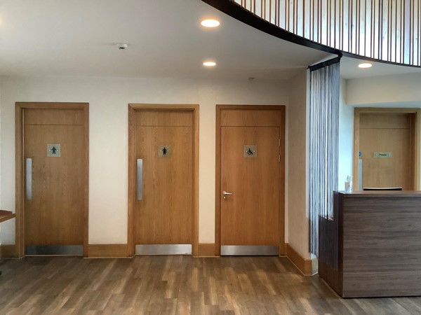 Picture of toilet doors