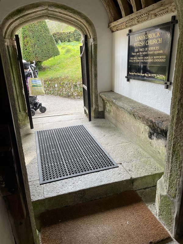 Step inside church