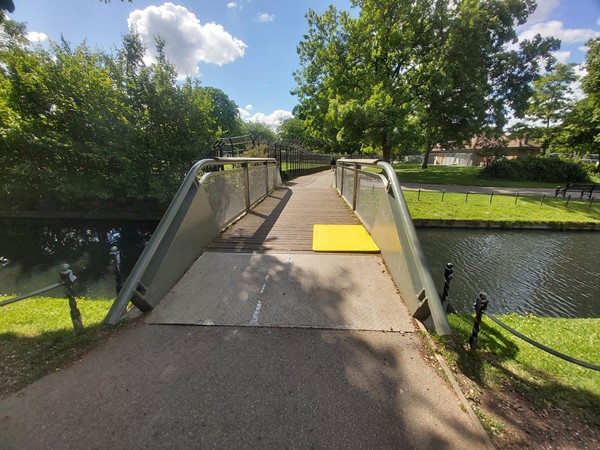 Step free  pedestrian bridge over the New River