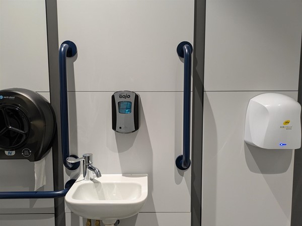 Image of sink in the accessible toilet