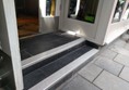 Two big steps at the main entrance