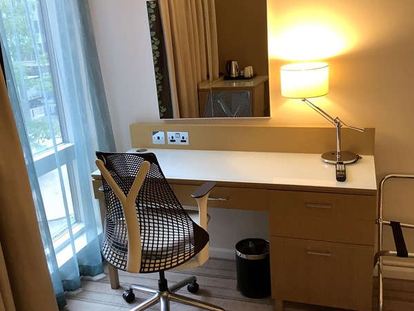 Desk in a room