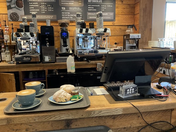 Image of a counter with food