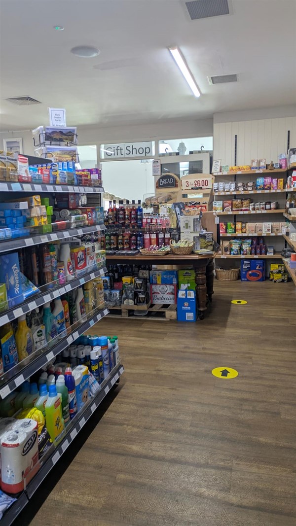 The farm shop.