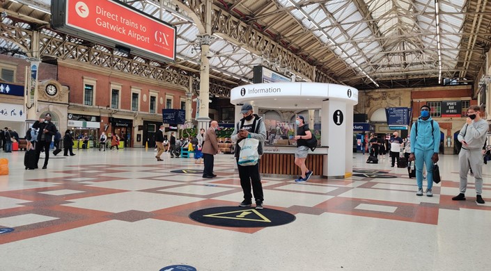 London Victoria Railway and Underground Station