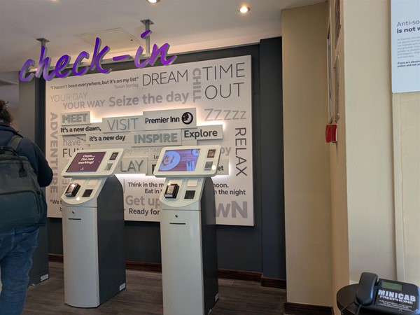Image of self check in machines