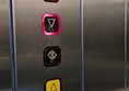 Image of lift buttons. The lift buttons have Braille Markings