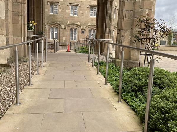 Image of a ramped entrance