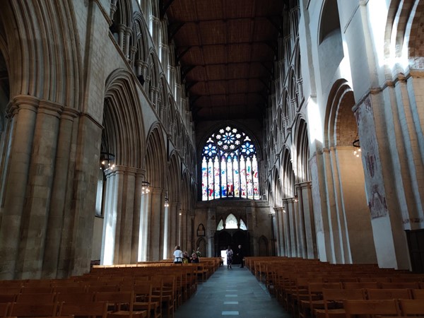 A view of the nave looking westwards.