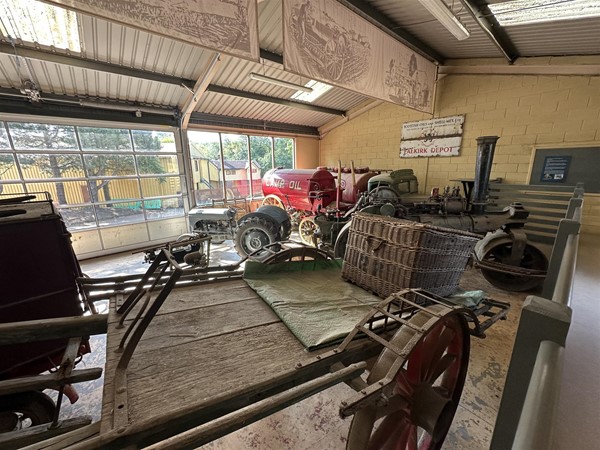 Image of the old vehicles in the museum area