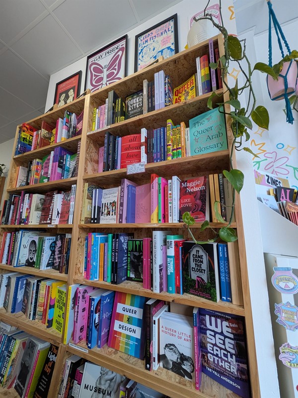 image of bookshelves