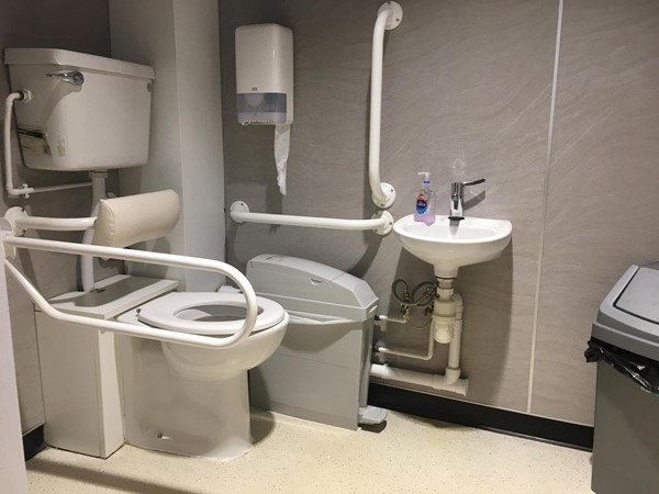 Image showing the small accessible toilet.