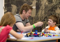 Brick building FUN at the British Motor Museum
