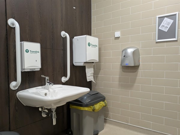Image of sink in the Changing Places toilet