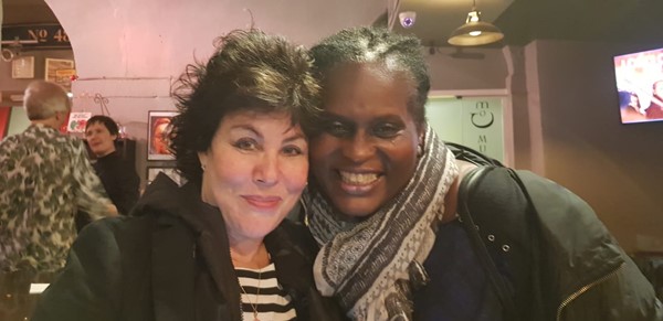 Me and Ruby Wax at the Museum of Comedy
