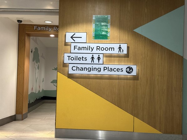 Image of signage for toilets
