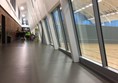 Corridors and the sports hall