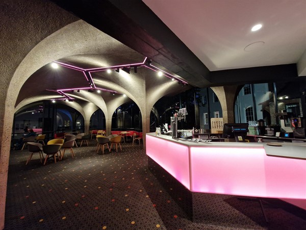 Image of an indoor seating area