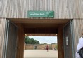 Entrance to cafe area of Saughton Park