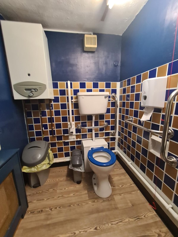 The disabled toilet.