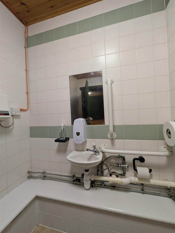 Image of sink in accessible toilet