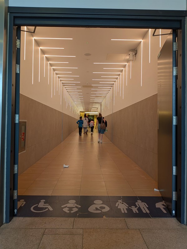 image of corridor to the first-floor toilets