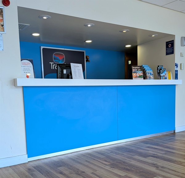 Image of the check-in desk