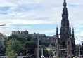 Edinburgh sky line with castle