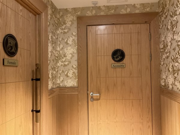 After all that drinking, a toilet break may be just the thing you need, and they are only short walk away from the restaurants.