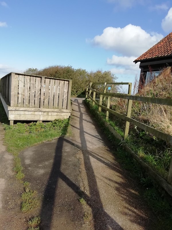 Ramp down to the path to the Cliffs.