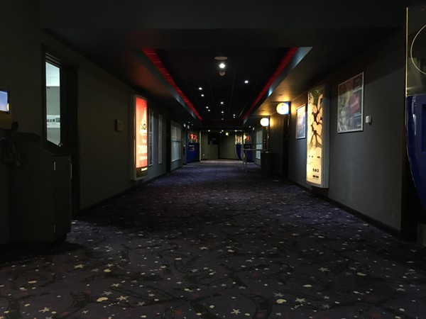 Image of area where the screens are.