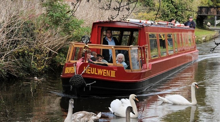 Canal Boat trips in Welshpool from Heulwen Trust