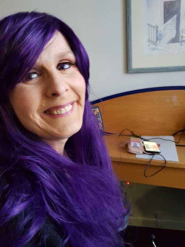 My violet contact lenses