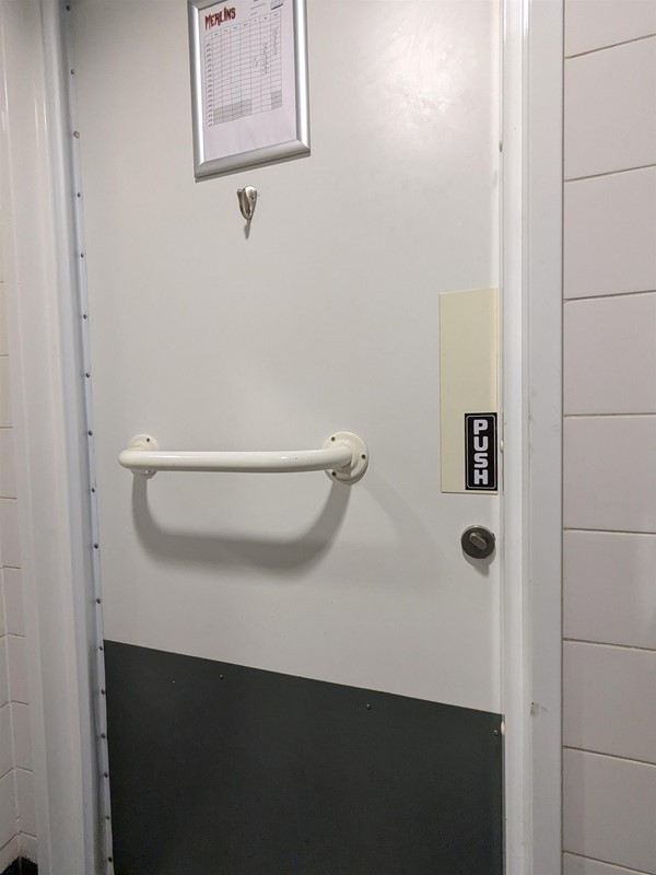 Image of door to accessible toilet