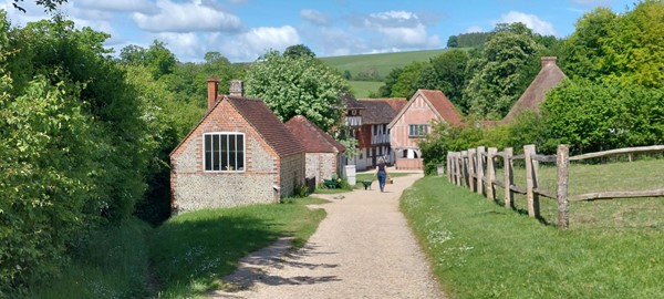 Path back down to reception/cafe/shop