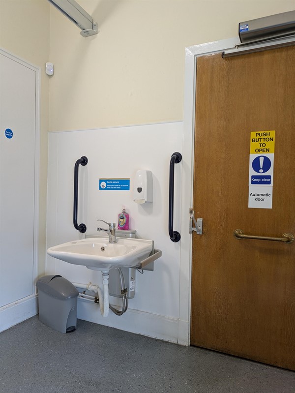 Image of sink in the Changing Places toilet