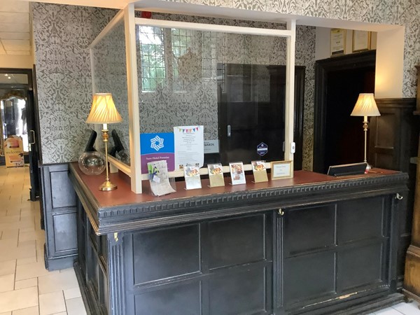 Picture of the reception desk