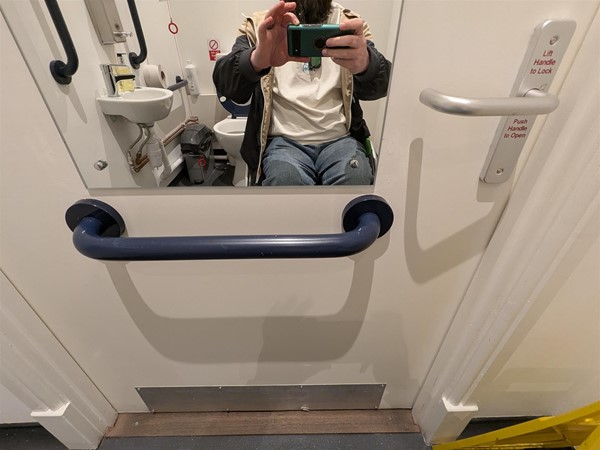 Image of door to accessible toilet