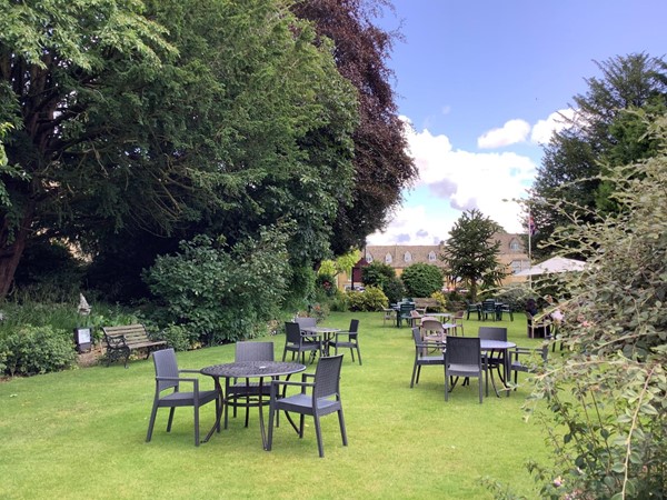 Seating in a garden