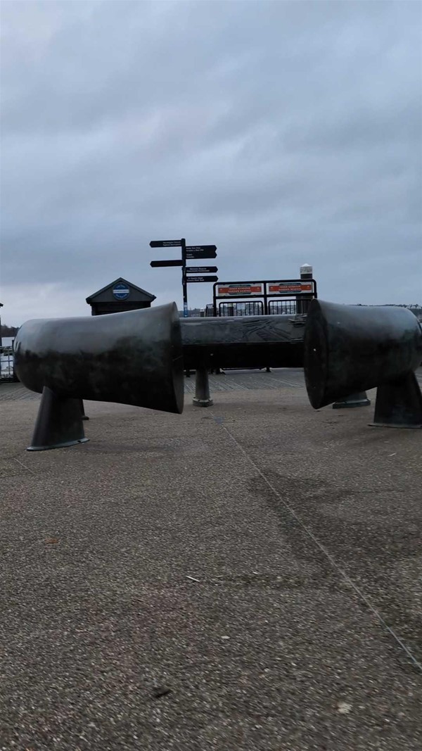 ;Image of sculpture at Roald Dahl Plass