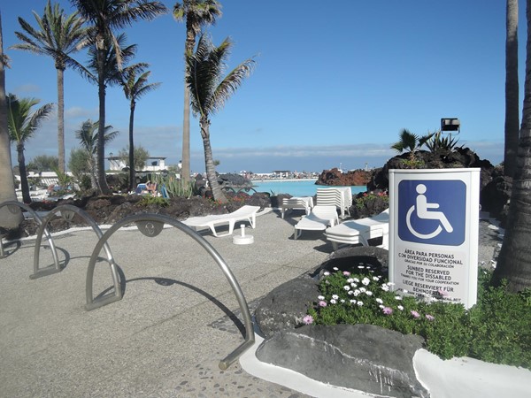 Area reserved for disabled people