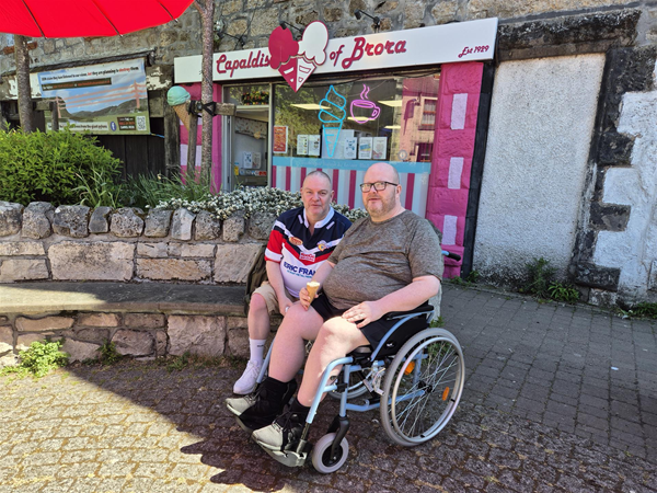 Although the shop is takeaway only, there is a lovely wee square just outside to enjoy your ice creams.