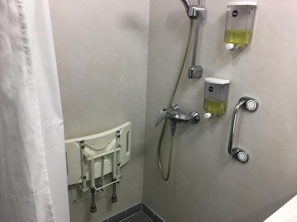 Accessible shower.